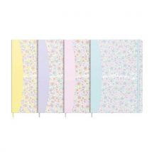 Oxford - Muistikirja oxford floral vihko 148x210 160 sivua viivoitettu