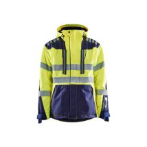 Blaklader - Highvis kuoritakki huomiokeltainen/mariininsininen - 4XL - EN 20471 & EN 343 - Kestävä ja näkyvä työtakki