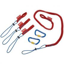 Knipex - Putoamissuojasarja - 1 linja / 3 adapteria / 2 karabiinia