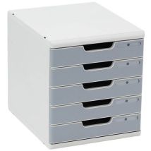 Multiform - Lomakelaatikko 5 lokeroa - Harmaa - Polystyreeni - 25v takuu