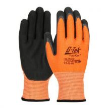 Pip - G-tek polykor -viiltosuojakäsine hi-vis-nitriiliä - t8