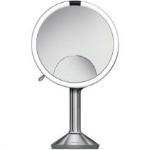 Simplehuman - Peilitunnistimen kosketusohjain trio halkaisija 20 cm hopea