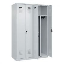 Cp - Työvaatekaappi teollisuus evolo plus – 2 lokeroa – harmaa