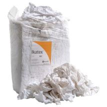 Ikatex - Konepyyhe Valkoinen Lakana 10 kg paali - Puuvilla - Teollisuuden puhdistusliina