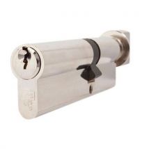 Ironmongery - Euro painikesylinteri eri lukitus 35x35 mm nikkeliä