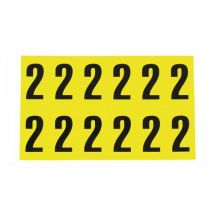 Kirjain/luku itsekiinnittyvä 2 21x38 mm 12 kpl - Witre