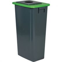 Probbax - Vihreä ja harmaa kierrätysastia – lasi – 80 l