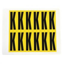 Kirjain/luku itsekiinnittyvä k 21x56 mm 12 kpl - Witre