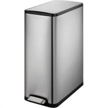 EKO - Roskakori polkimella Ecoslim 45 L - Matta/ruostumaton teräs - Jätteidenkäsittely
