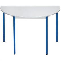 Manutan expert - Pöytä puolipyöreä yleiskäyttö harmaa/sininen