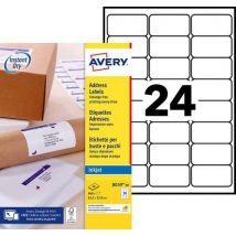 Avery - 960 mustesuihkuetiketin pakkaus 63,5x33,9 mm