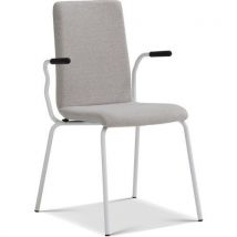 Lotuss - Pinottava käsinojallinen tuoli bristol vaaleanharmaa/valkoinen