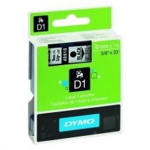 Dymo - Tarrakirjoitinnauha dymo d1 9 mm musta/läpinäkyvä