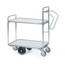 Helge nyberg - Hyllyvaunu 2-hyllyä ergob 850 x 620 mm