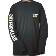 Caterpillar - T-paita pitkähihainen xxl musta