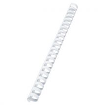 Gbc - Muovikierre 19 mm a4 21r valkoinen