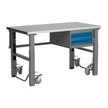 Wfi - Work liikuteltava teräs 1600x800mm laatikostolla komb. 2