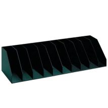 Paperflow - Järjestäjä: 13 kiinteää osiota p= 115 cm musta