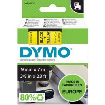 Dymo - Tarrakirjoitinnauha dymo d1 9 mm musta/keltainen