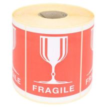 Bba emballages - Turvallisuus- ja lähetysmerkintä fragile glass 105 x 75 mm