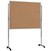 Planorga - Ilmoitustaulu pyörillä korkkia 120 cm