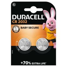 Duracell - CR2032 litiumparistot 3V - 2 kpl - Pitkäkestoiset ja luotettavat - Sopii avaimenperiin ja pienlaitteisiin