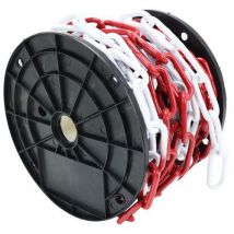 Godet - 6 mm:n metalliketju 15 m punainen/valkoinen