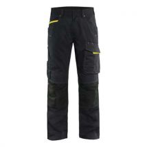 Blaklader - Housut stretch musta/huomio keltainen d124