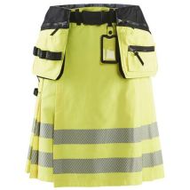 Blaklader - Highvis kiltti Huomio keltainen/Musta - Koko 48 - EN 20471 - Puuvillaa ja polyuretaania