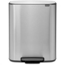 Brabantia - Säiliö polkimella bo 1 sisäsäiliöllä 60 litraa harmaa brabantia