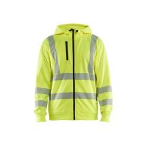 Blaklader - Huomiovärinen huppari vetoketjulla - Keltainen 4XL - EN 20471 - Polyesteri