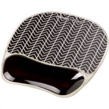 Fellowes - Ergonominen hiirimatto geelirannetuella - chevron