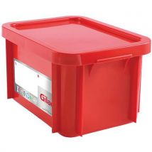 Gilac - Muovilaatikko kansi 395 mm 15 l punainen