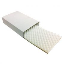 Kuljetuspakkaus pehmustettu 330x220x65mm - Suojaa herkkiä tuotteita - Valkoinen pahvipakkaus