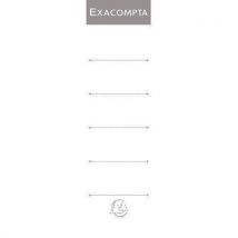 Exacompta - 10 rengaskansiotarraa d70 190x52 mm valkoinen (10 kpl)