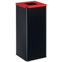 Manutan expert - 40 litran kierrätysastia metallille harmaa/punainen – manutan