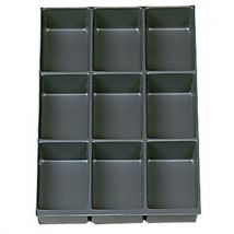 Bisley - Sisälaatikko multi 9 lokeroa korkeisiin laatikoihin 51 mm