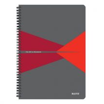 Leitz - Muistikirja office pp a4 viivoitettu punainen