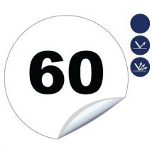 Novap - ”60” nopeusrajoitusmerkki pyöreä – 200 mm – tarra – novap