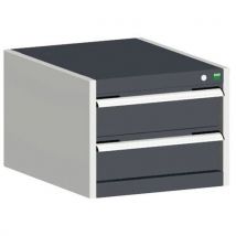 Bott - Kaappi cubio - 400x525x525mm - 2 laatikkoa - antrasiitinharmaa