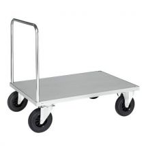 Kongamek - Lavavaunu Rulle 1200x800 - 500 kg kapasiteetti sähkösinkitty teräs 200 mm umpikumi pyörät