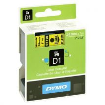 Dymo - Tarrakirjoitinnauha dymo d1 24 mm musta/keltainen