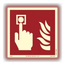 Systemtext - Supernova+ palohälytyspainike alumiini 200x200 mm