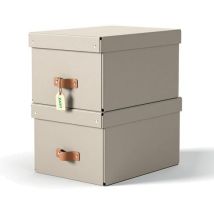 Leitz - Säilytyslaatikko puro 17 l beige 2 kpl