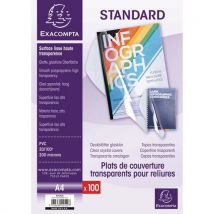 Exacompta - Kirkas pvc-sidontakansi 20/100e - a4