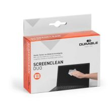 Durable - Näytönpuhdistusliina Screenclean Duo 10 kpl setti - Tehokas puhdistus kaikille näytöille