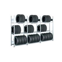 Schulte - Jatko-osa rengasteline EasyFix RotaStore - 2500x1500x400mm - 4 tasoa teräs 150kg/hyllytaso