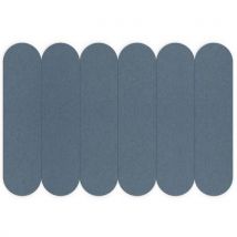 Smit visual - Seinäpaneeli akustinen kaareva raita huopa sininen