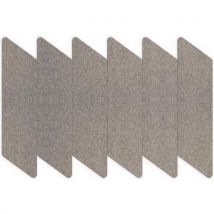 Smit visual - Seinäpaneeli akustinen parallelogrammi harmaa tumma