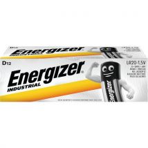 Energizer - Industrial c/lr20 ‐alkaliparisto - 12 kpl:n pakkaus